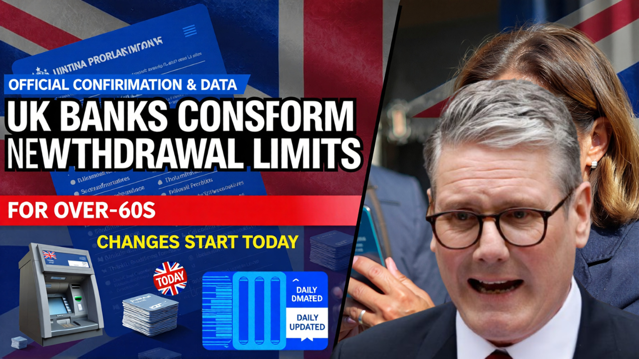 New Withdrawal Limits for Over-60s Confirmed by UK Banks – Changes Start Today