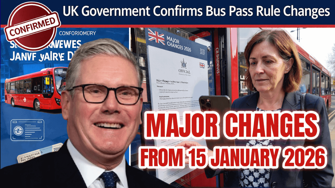 UK Govt Confirms Major Bus Pass Rule Changes Starting 15 January 2026